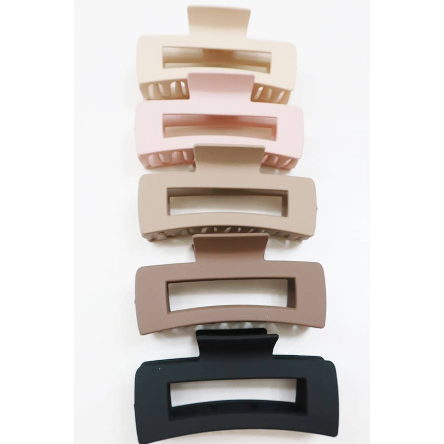 Neutral Color Matte Hair Clip