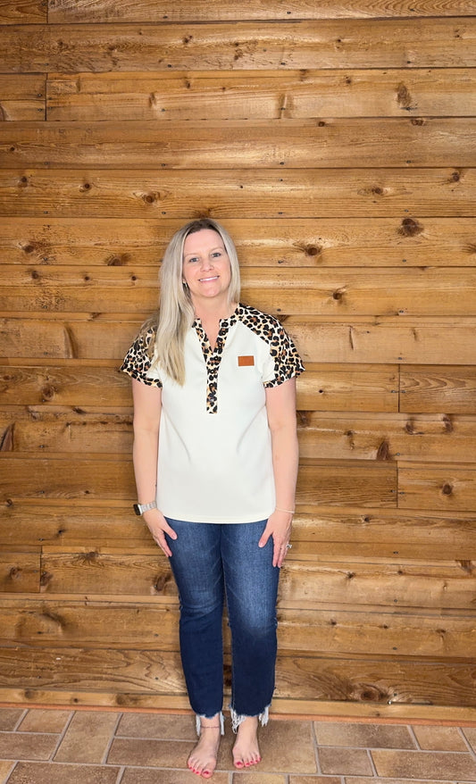 Leopard Summer Top