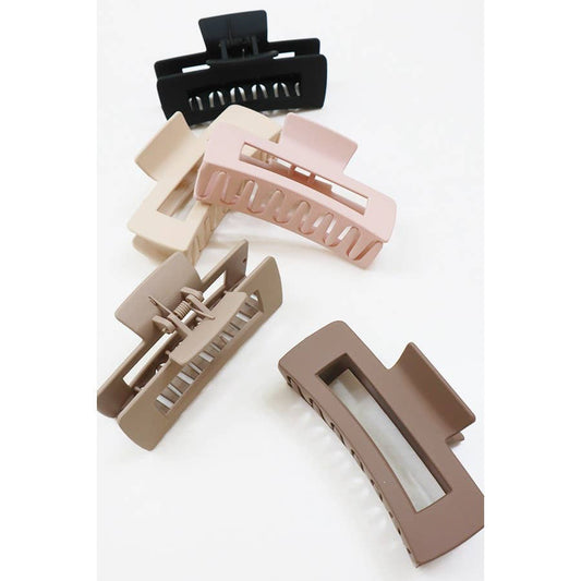 Neutral Color Matte Hair Clip