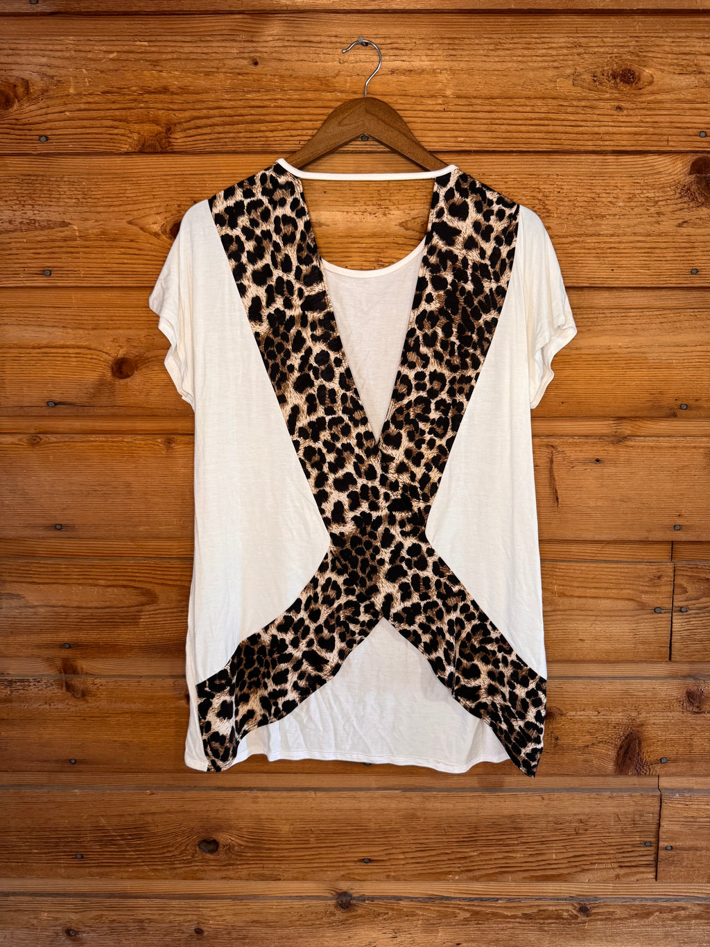 Leopard Open Back Top