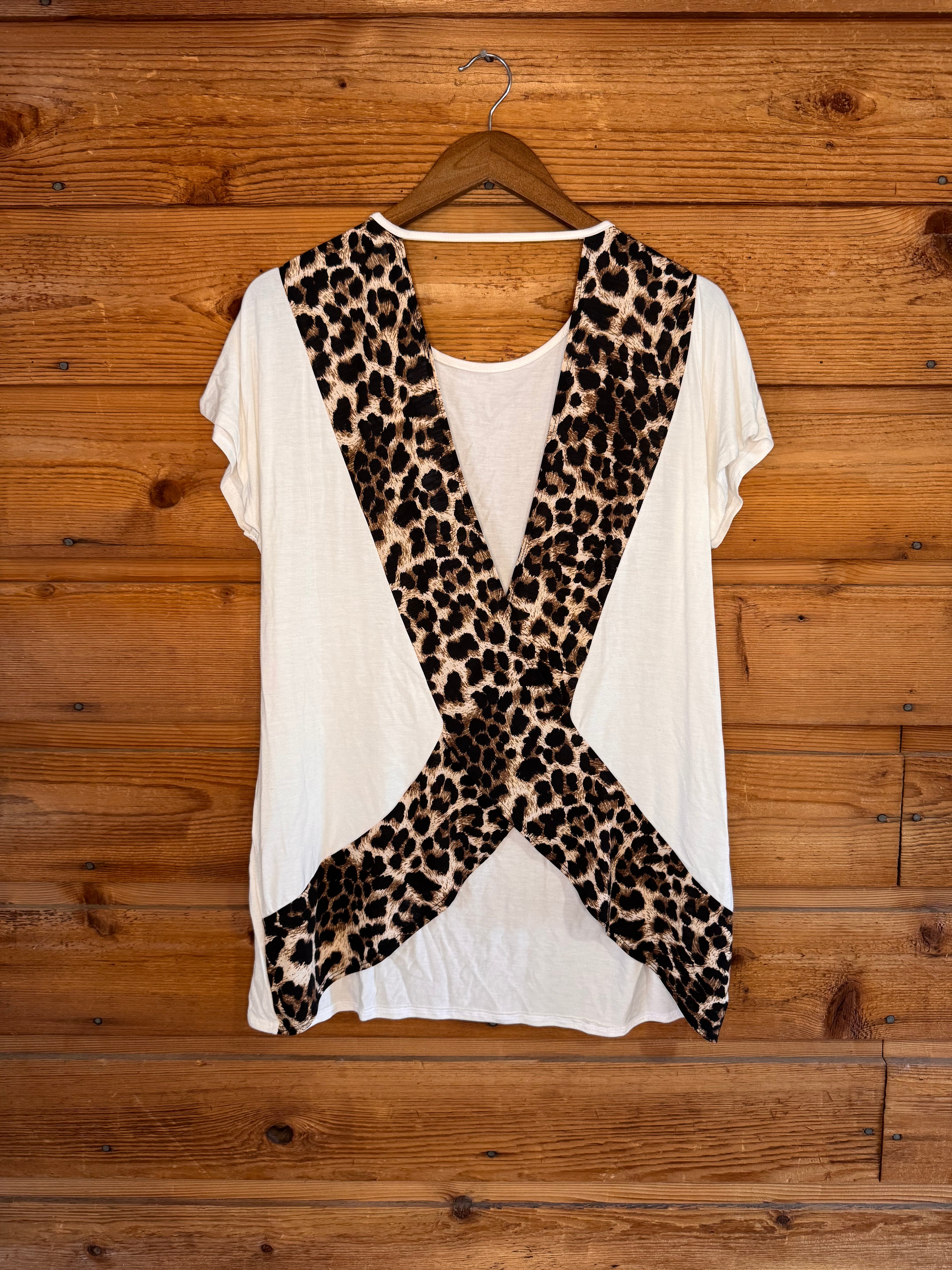 Leopard Open Back Top