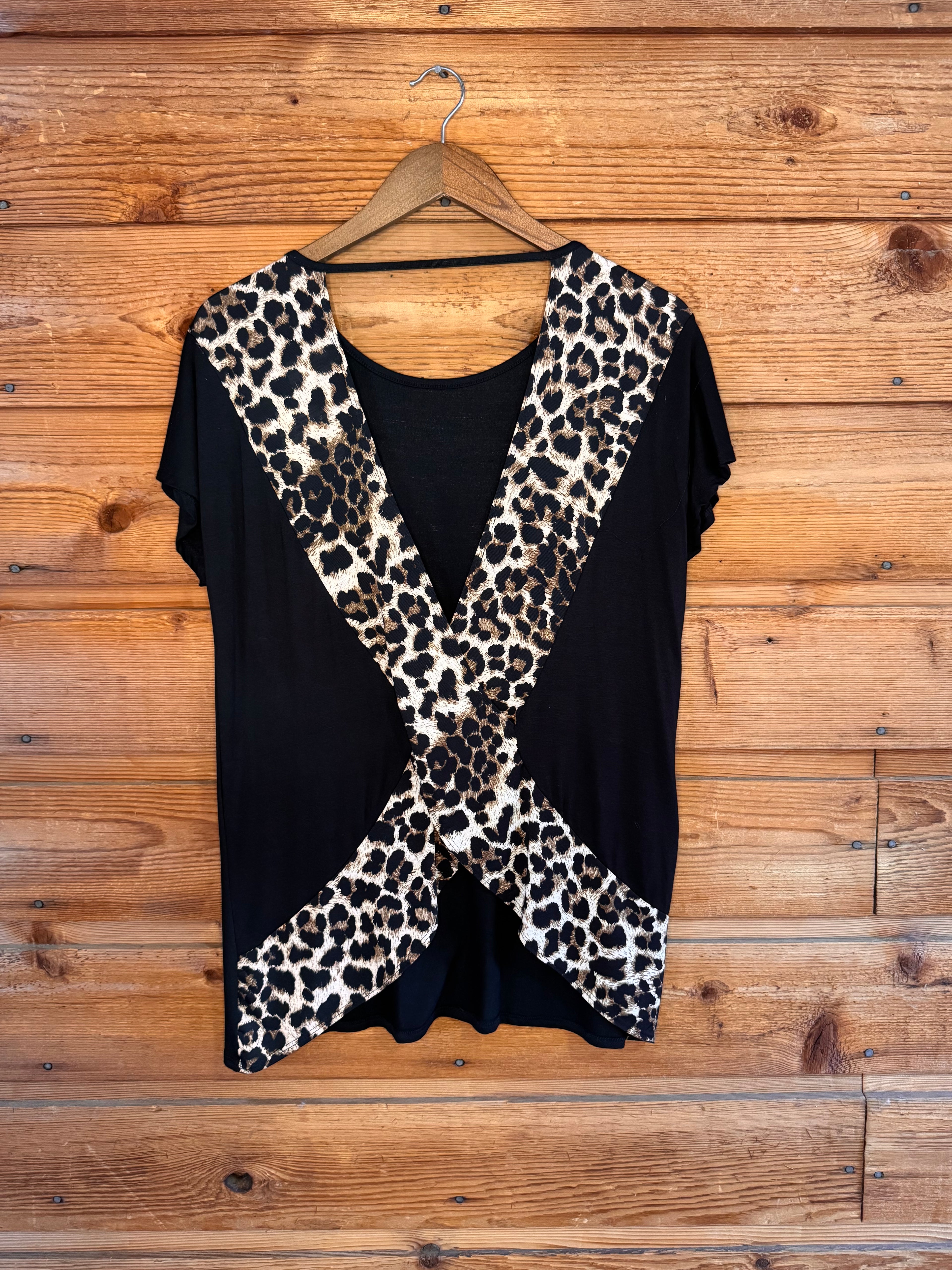 Leopard Open Back Top