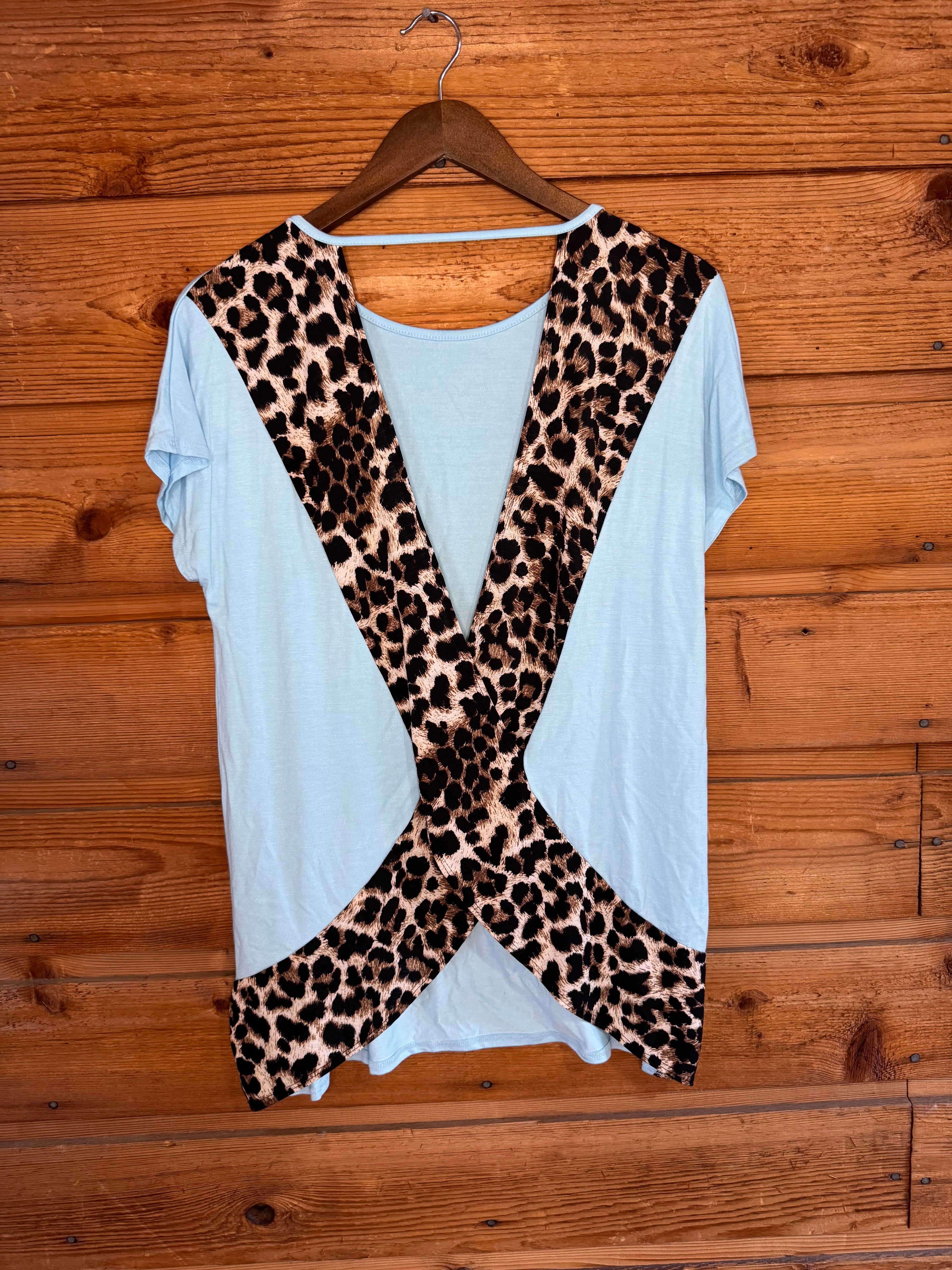 Leopard Open Back Top