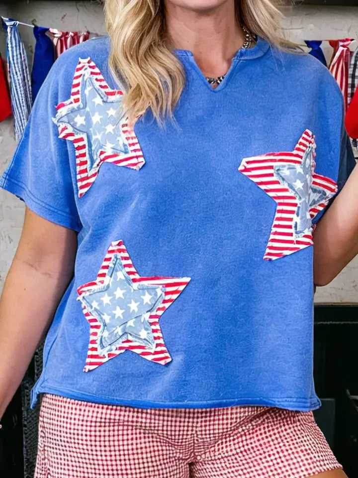 PREORDER - Patriotic Patch Star Top