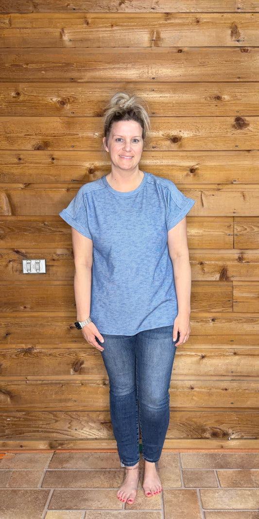 Summer Denim Color Top